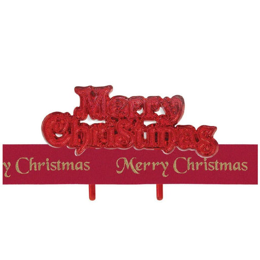 Merry Christmas Ribbon & Motto Kit Red - Cupcake Sweeties