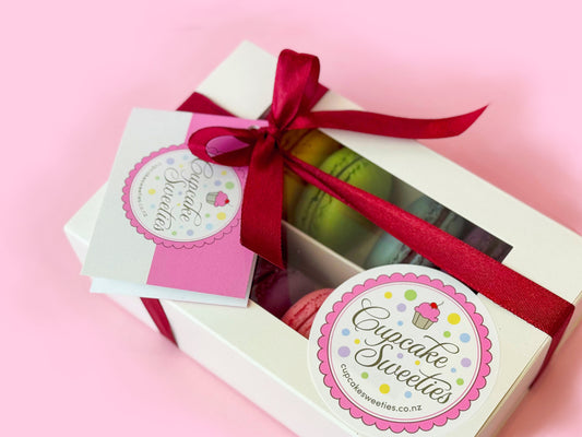 Mixed Macaron Gift Box – 12 Pack - Cupcake Sweeties