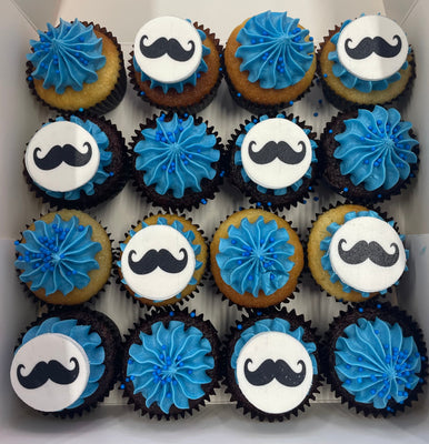 Movember Mini Cupcakes – Supporting Men’s Health 💙 - Cupcake Sweeties