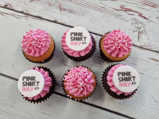 Pink Shirt Day Mini Cupcakes 2024 - Cupcake Sweeties