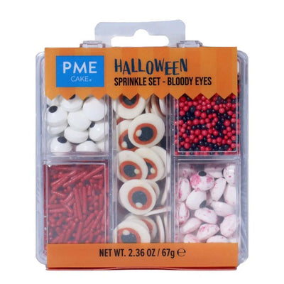 PME | 5 - in - 1 Halloween Sprinkle Set | Bloody Eyes | 67gm - Cupcake Sweeties