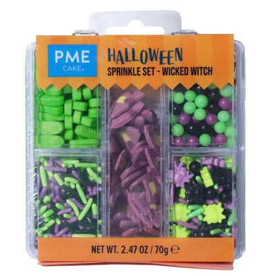 PME | 5 - in - 1 Halloween Sprinkle Set | Wicked Witch | 70gm - Cupcake Sweeties