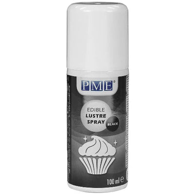 PME | Edible Lustre Spray | Black | 100ml - Cupcake Sweeties