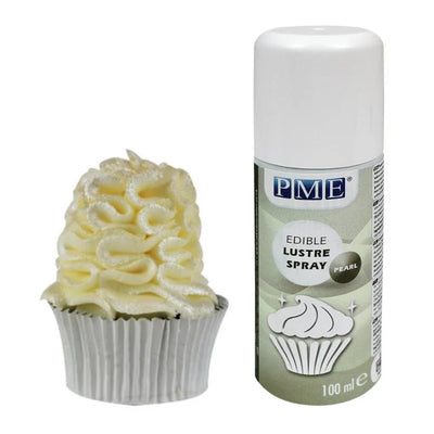 PME Edible Lustre Spray - Pearl - 100ml - Cupcake Sweeties