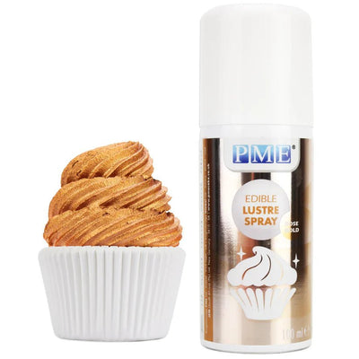 PME | Edible Lustre Spray | Rose Gold | 100ml - Cupcake Sweeties