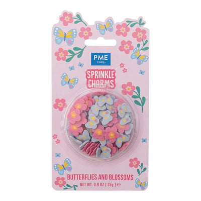 PME | Sprinkle Charms | Butterflies & Blossoms | 25g - Cupcake Sweeties