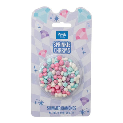 PME | Sprinkle Charms | Shimmer Diamonds | 25g - Cupcake Sweeties