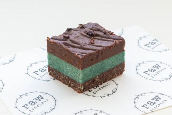 Raw Goodness - Mint Chocolate Slice - Cupcake Sweeties