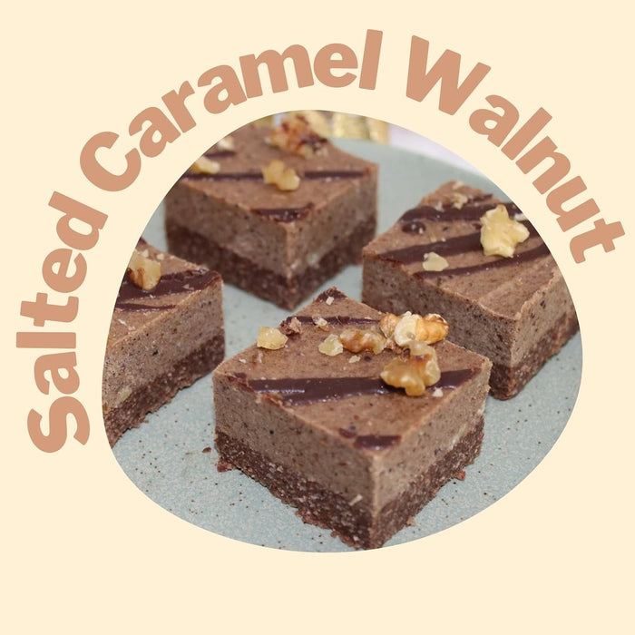 Raw Goodness - Salted Caramel Walnut Slice - Cupcake Sweeties