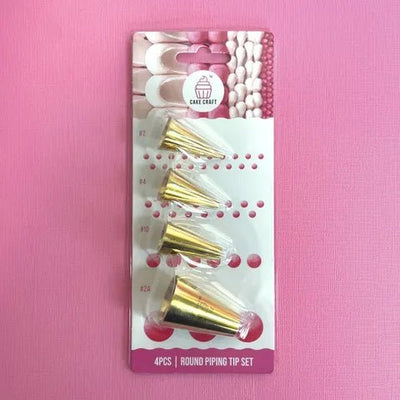 Round Piping Tip Set | Set of 4 | Cake Craft - Cupcake Sweeties