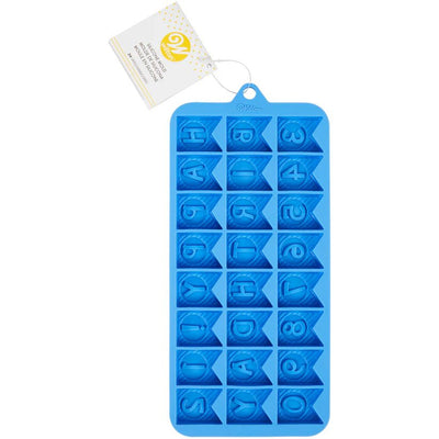 Silicone Candy Mould | Happy Birthday Mould | Pennant | Wilton - Cupcake Sweeties