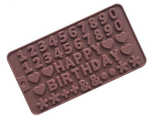 Silicone Mould | Happy Birthday | Numbers Mould - Cupcake Sweeties