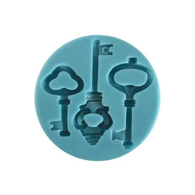 Silicone Mould | Keys | 3 Cavity - Cupcake Sweeties