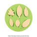Silicone Mould - Leaves 6 - Cupcake Sweeties