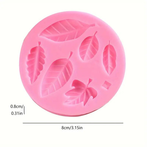 Silicone Mould - Leaves 6 Small - Cupcake Sweeties