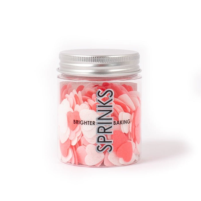 Small hearts valentine wafer decorations (9g) - by Sprinks - Cupcake Sweeties