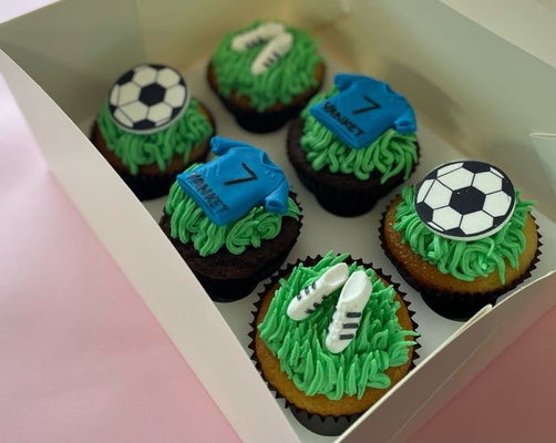 Sport Cupcakes - Choose from Cricket, Football, Golf or Rugby - Cupcake Sweeties