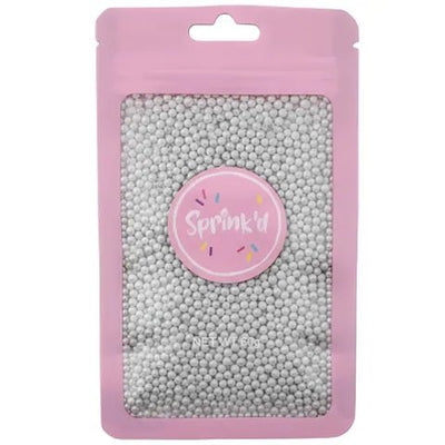Sprink'd | Sugar Balls | Silver | 2mm | 60g - Cupcake Sweeties