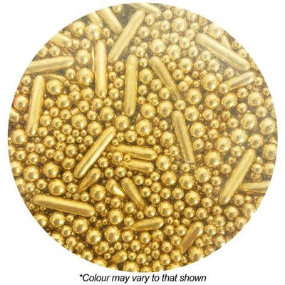 Sprinkle Medley | Gold Metallic Mix | Sprind'd | 60g - Cupcake Sweeties