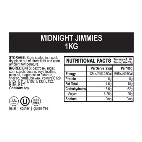 Sprinkle Medley - Midnight Jimmies - 100gm - Cupcake Sweeties