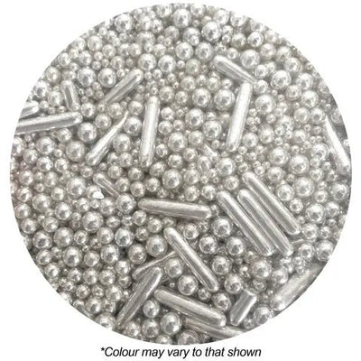 Sprinkle Medley | Silver Metallic Mix | 60g | Sprink'd - Cupcake Sweeties