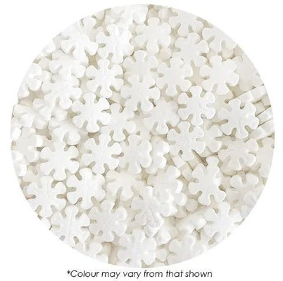 Sprinkle Medley | White Snowflakes | 12mm | 60g | Sprink'd - Cupcake Sweeties