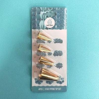 Star Piping Tip Set | Set of 4 | Cake Craft - Cupcake Sweeties