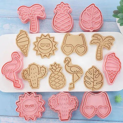 Summer Cookie Cutters 8 Piece Set - Cupcake Sweeties