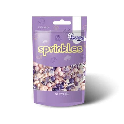 Violet Butterfly Mix Sprinkles 80g - Cupcake Sweeties