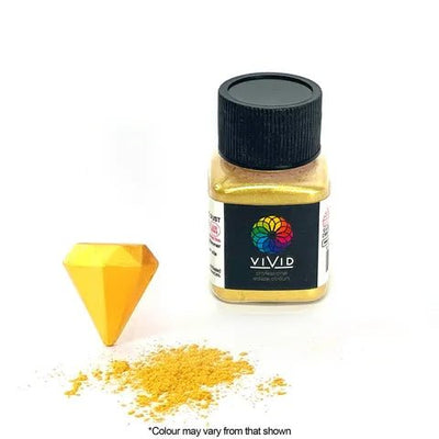 Vivid Super Gold Shimmer Metallic Dust - Cupcake Sweeties