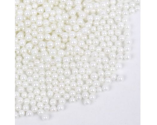 White Pearls 4mm (Go Bake) 80g - Cupcake Sweeties