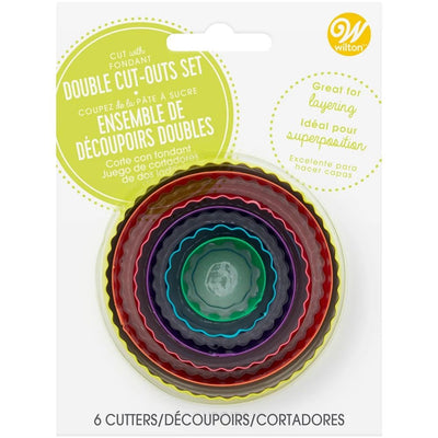 Wilton Double Cutter Set - Round (set of 6) - Cupcake Sweeties