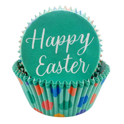 Wilton | Standard Cupcake Papers | Happy Easter | 24 Pack - Cupcake Sweeties