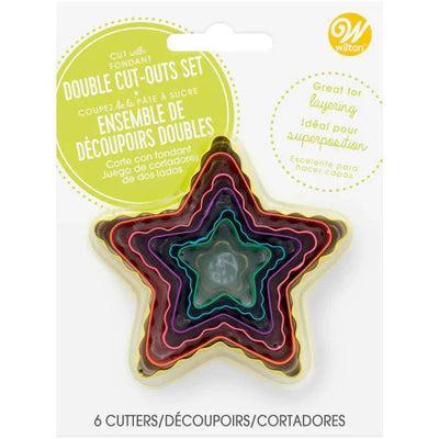 Wilton | Star | Cut - Outs Set | Double Sided | 6 Pieces - Cupcake Sweeties