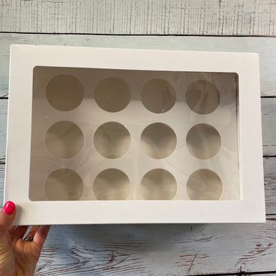 12 Hole Cupcake Box with Insert - Cupcake Sweeties