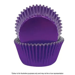 390 Baking Cups (Mini Cupcakes) - Foil Purple (72 pack) - Cupcake Sweeties
