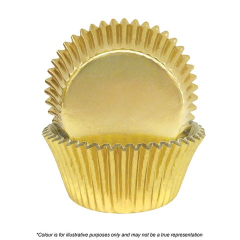 390 Baking Cups (Mini Cupcakes) - Gold (72 pack) - Cupcake Sweeties