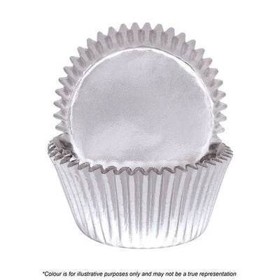 390 Baking Cups (Mini Cupcakes) - Silver (72 pack) - Cupcake Sweeties