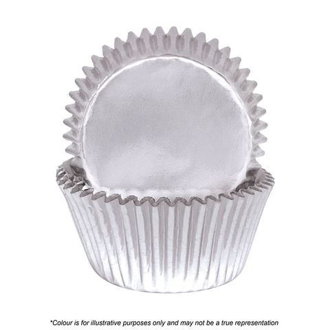 390 Baking Cups (Mini Cupcakes) - Silver (72 pack) - Cupcake Sweeties