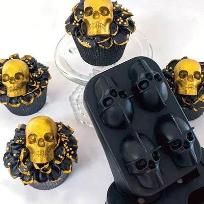 4 Skull Silicone Mould - Cupcake Sweeties