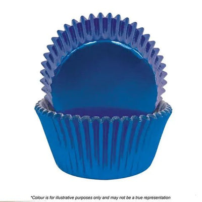 408 Baking Cups - Foil Blue (72 pack) - Cupcake Sweeties