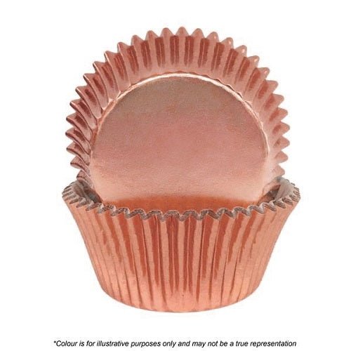 408 Cupcake Papers - Rose Gold Foil (pack of 72) - Cupcake Sweeties