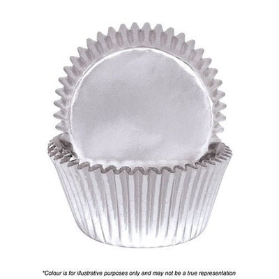 408 Cupcake Papers - Silver Foil (pack of 72) - Cupcake Sweeties