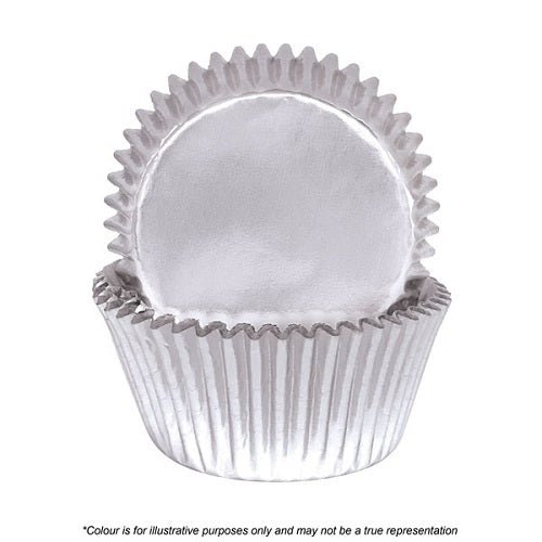 408 Cupcake Papers - Silver Foil (pack of 72) - Cupcake Sweeties