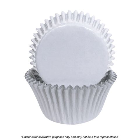 408 Cupcake Papers - White Foil (pack of 72) - Cupcake Sweeties