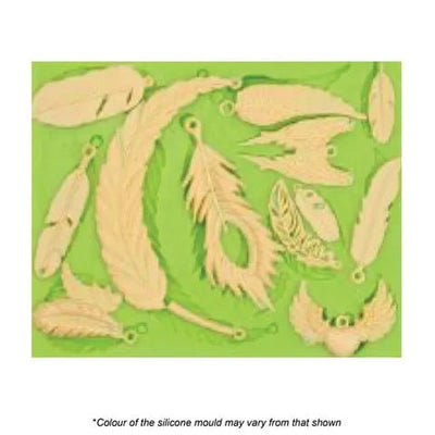 Assorted Feather & Wing Silicone Mold - Cupcake Sweeties
