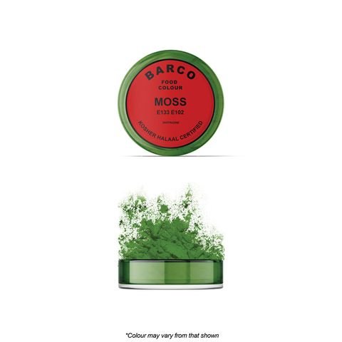 Barco Red Label Moss Green Colour/Paint/Dust 10ml - Cupcake Sweeties
