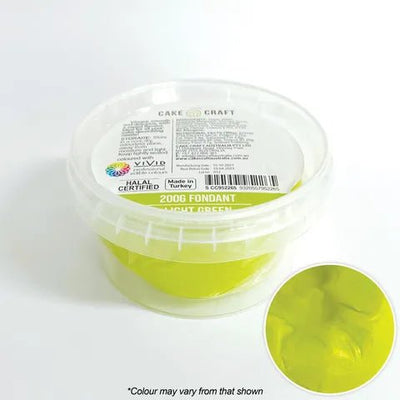 Cake Craft Fondant Light Green - 200gm - Cupcake Sweeties