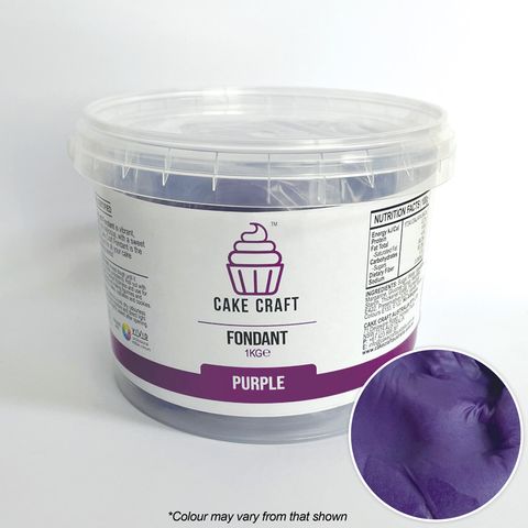 Cake Craft Fondant Purple - 1kg - Cupcake Sweeties