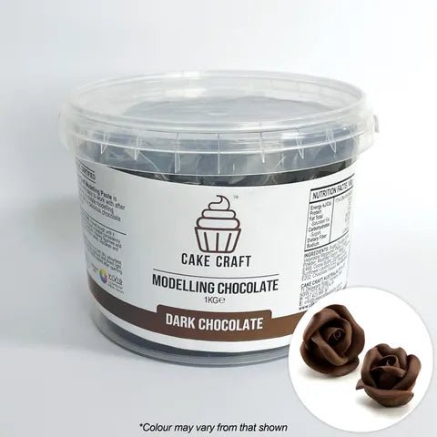 *Cake Craft Modelling Dark Chocolate - Brown - 1kg (BB Ext Dec '23) OUT OF DATE - Cupcake Sweeties